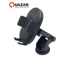 QUAZAR Q-Car Chager Szélvédőre rögzíthető univerzális telefon tartó konzol és vezeték nélküli gyorstöltő egyben